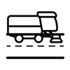 Street sweeper icon