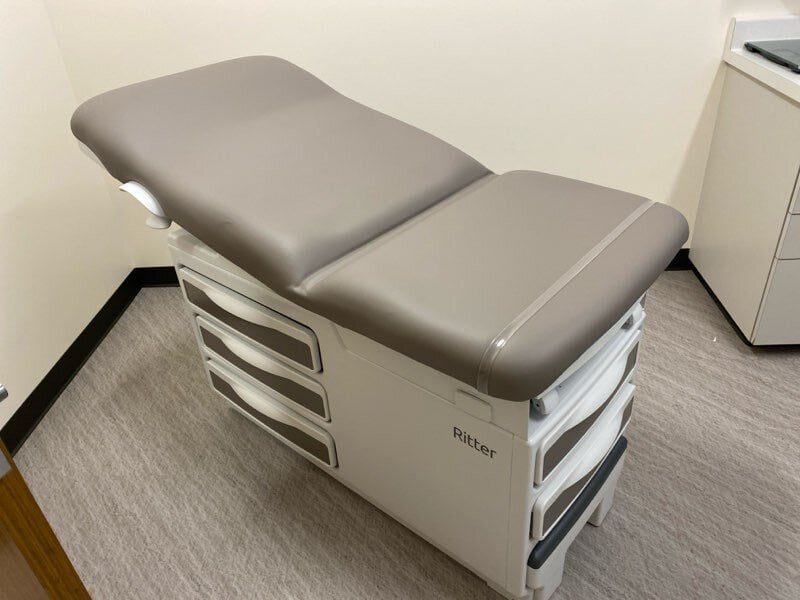medline examination table installation