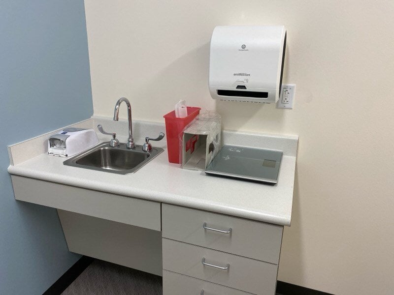 medline handwashing station installation