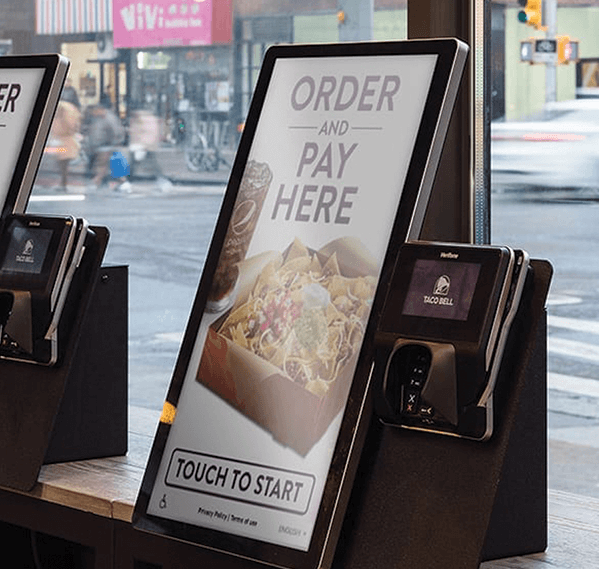 Taco Bell self-ordering kiosk